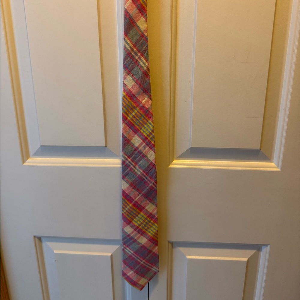 Men's Multicolor Plaid Tie